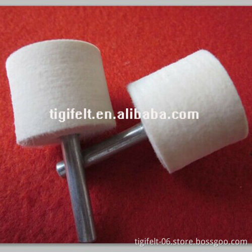 Cylindrical Polishing wool felt bobs for precision polishing